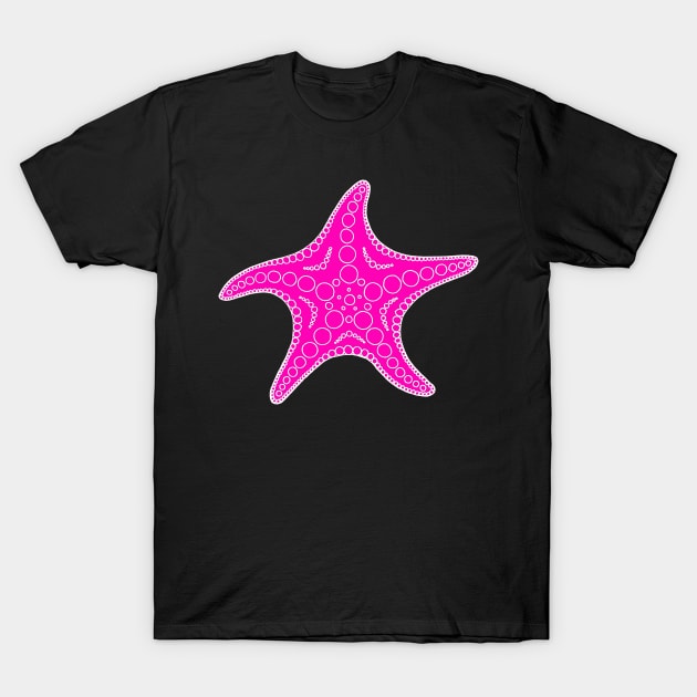 Starfish (white/pink) T-Shirt by calenbundalas